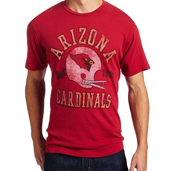JUNK FOOD Red Vintage Look NFL Arizona Cardinals Short Sleeve Tee NWT - Picture 6 of 6